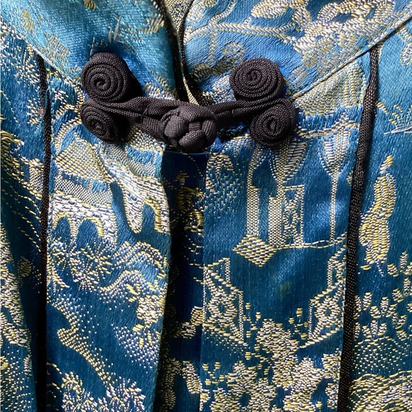 Vintage Embroidered Cobalt Blue Shirt, S - Picture 7 of 15